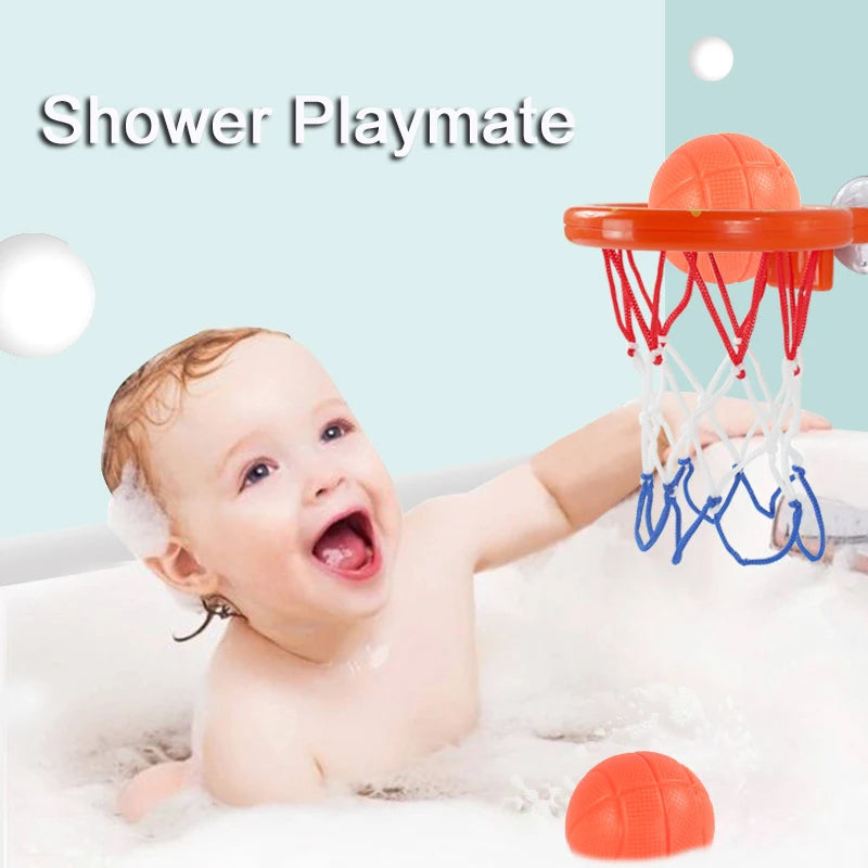 Baby Bath Toy Shooting Basket Set with 3 Balls Water Play Water Game Toy for Kids