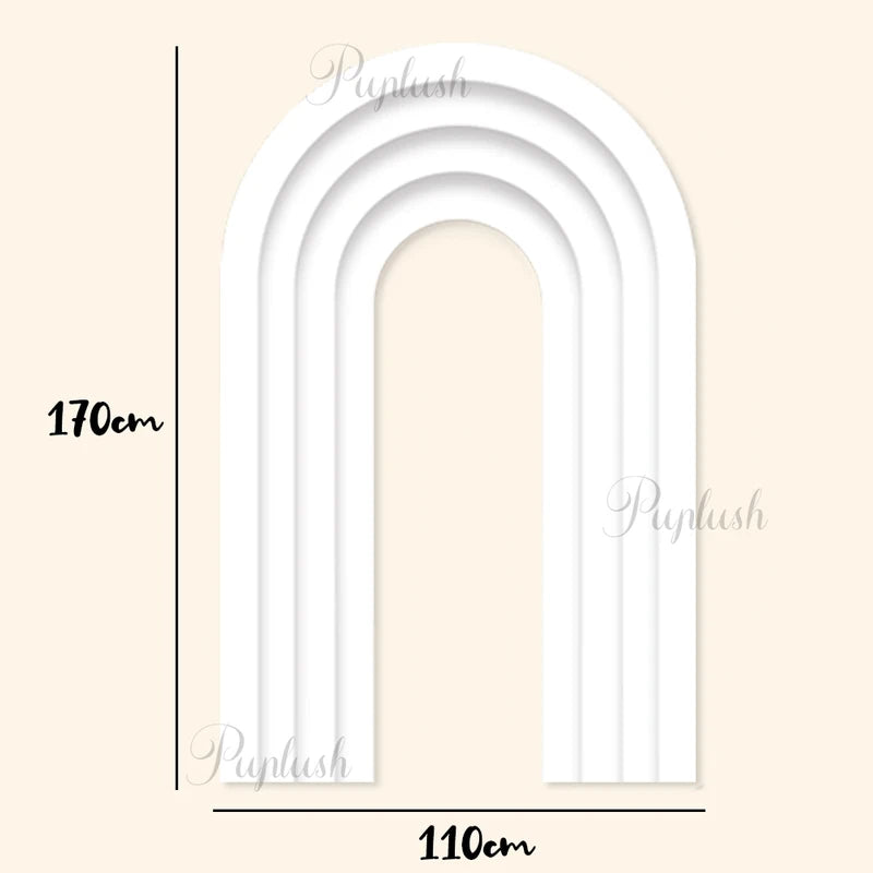 170cm Layered Gradient Backdrop Arch for Bridal, Wedding & Party Decor