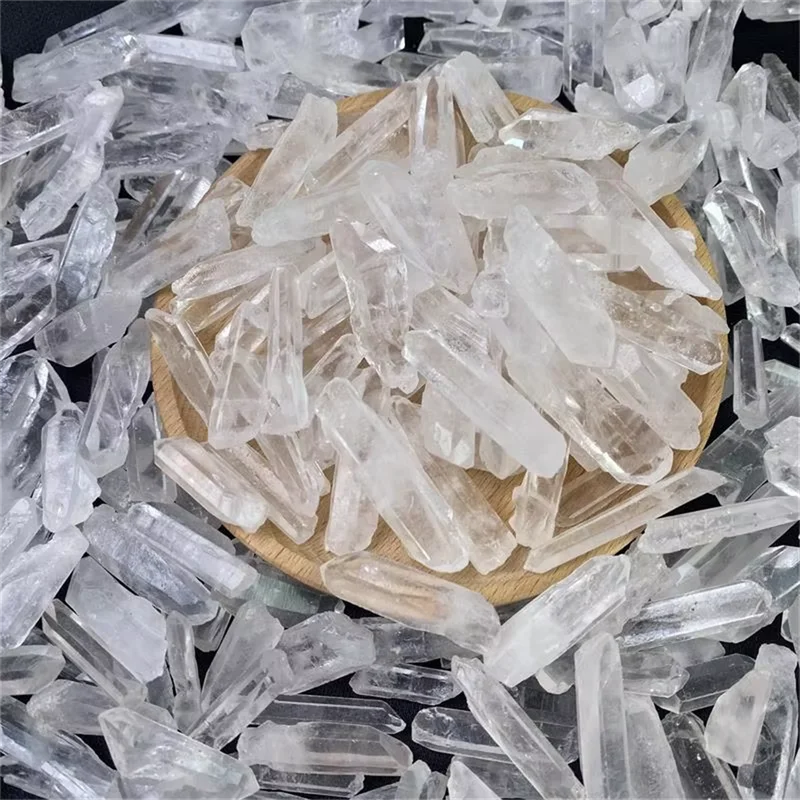 Natural Clear Quartz Crystal Wands for Meditation & Spiritual Healing – Raw Stone Points