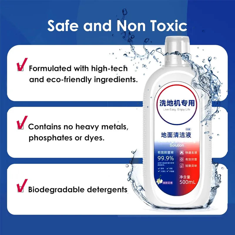 Multi-Surface Floor Cleaner for Tineco iFLOOR & Robotic Vacuums - Antimicrobial, Non-Toxic