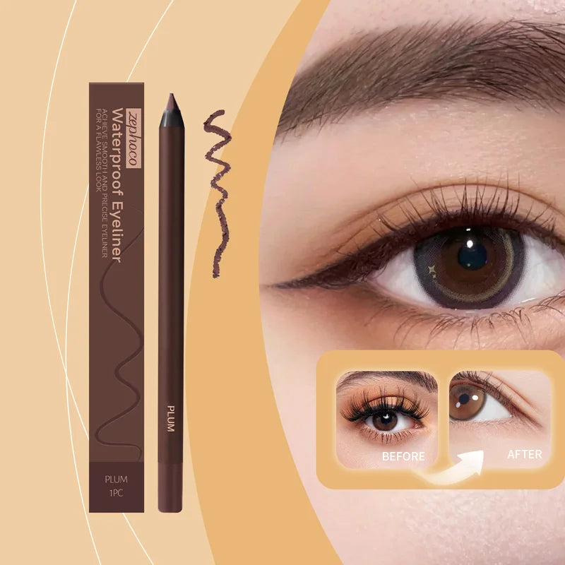 Waterproof Eyeliner Pencil - Smudge-proof, Long-lasting, Creamy Gel Formula, 1 Piece