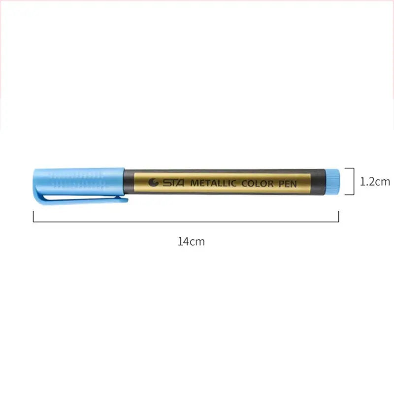 Metallic Paint Marker Pen Set - Waterproof & Permanent for Art & Craft