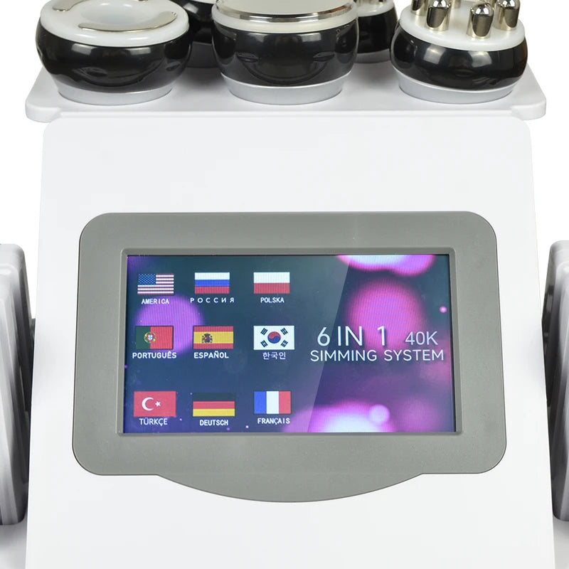 6-in-1 Ultrasonic Cavitation Body Sculpting Machine for Fat Reduction
