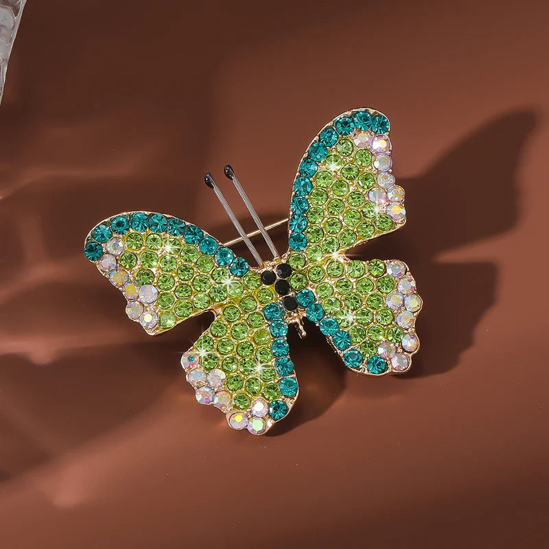Cute Butterfly Brooch for Women - Sparkling Forest Style Jewelry for Daily Wear