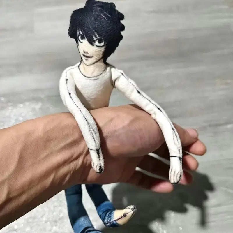 Anime Death Note L.Lawliet Plush Doll - Flexible Costume Room Decor