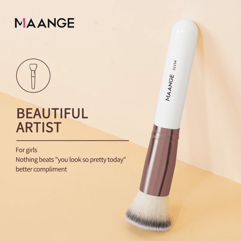 Multipurpose Makeup Brush Set for Foundation, Concealer, Powder, Blush & Contour - Soft Dense Bristles