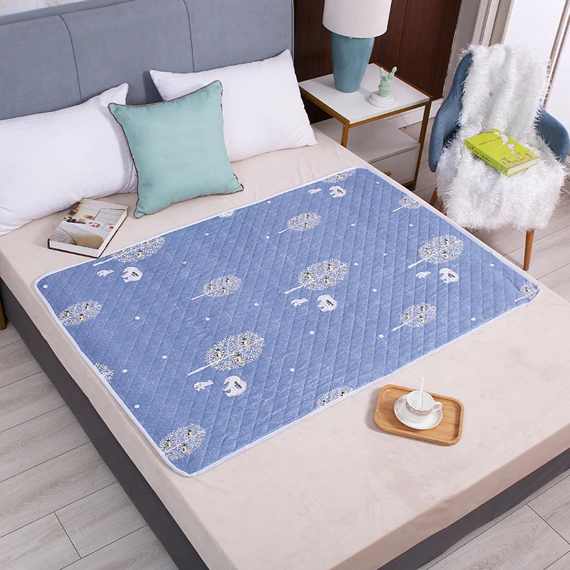 Waterproof Washable Baby & Adult Bed Protector Mattress Pad - Leakproof, Soft, Reusable