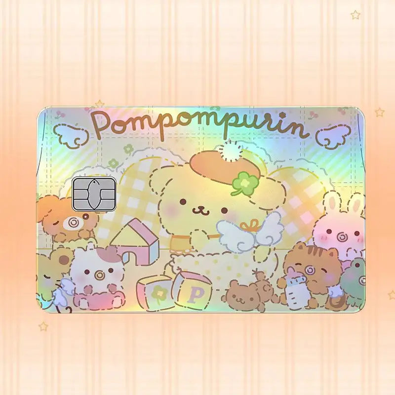 Holographic Laser Card Stickers Set Waterproof Scratch-Resistant for Credit & Debit Cards