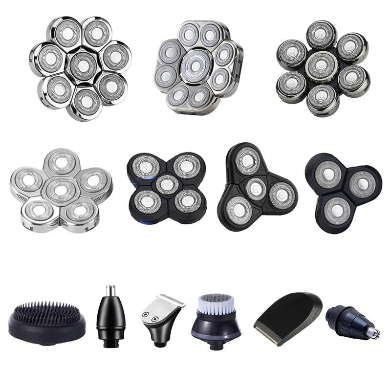 Replaceable Electric Shaver Heads for 3D-9D Trimmers & Facial Massagers