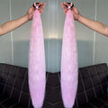 Colorful Ponytail Extension 2Pcs Long Straight Hairpiece for DIY Hairstyles