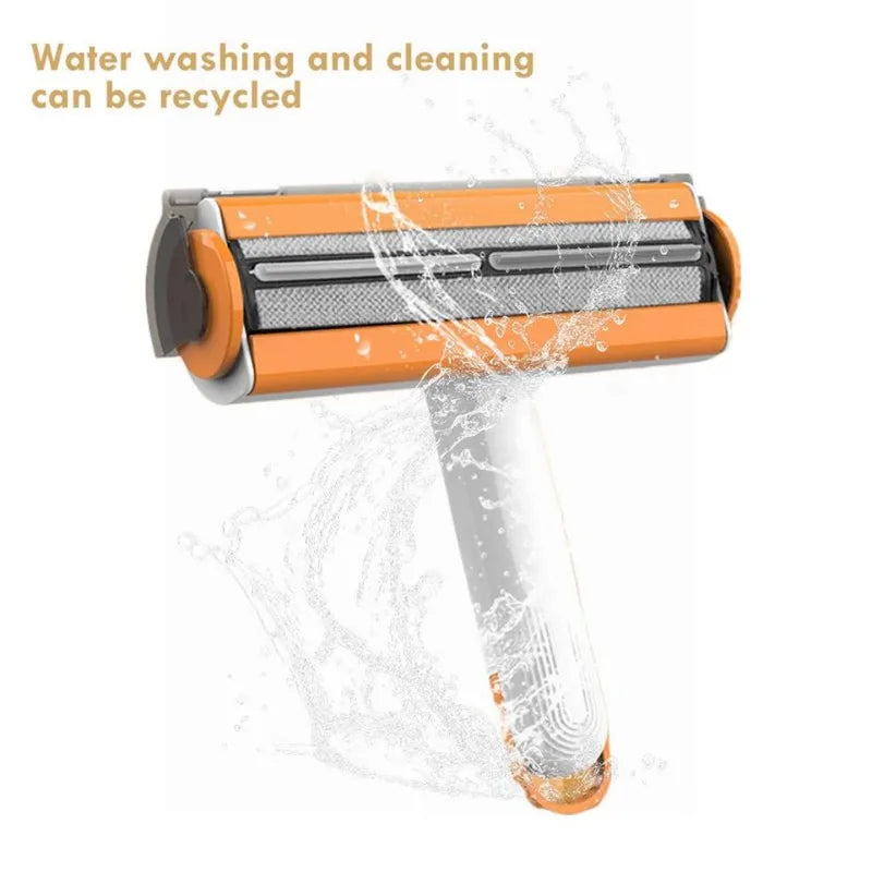 Pet Hair Remover Roller - Washable, Portable Fur Sticking Brush for Clothes & Furniture