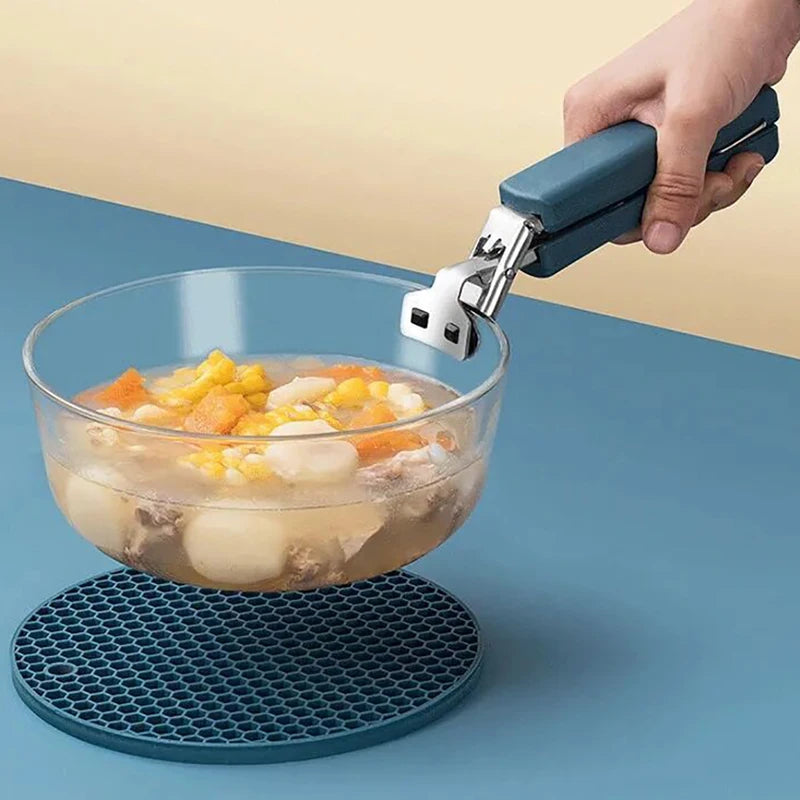 Anti-Scald Clip & Silicone Bowl Gripper Set - Heat Resistant Kitchen Accessories