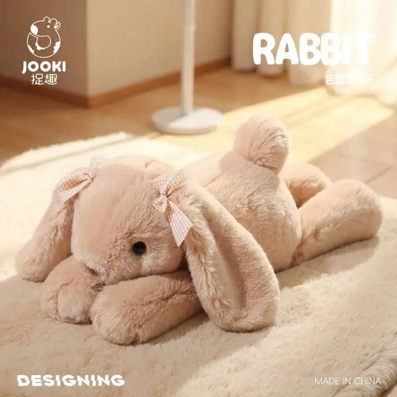 35cm Plush Shy Rabbit Doll - Cute Cartoon Anime Stuffed Toy for Kids & Teens