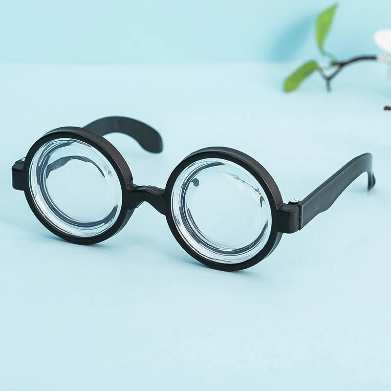 Round Plastic Glasses Costume Accessory for Halloween Party Kids Teens
