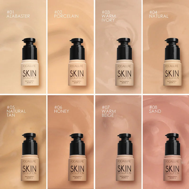 Full Coverage Liquid Foundation Cream with Oil Control & Moisturizing | 30g for Women