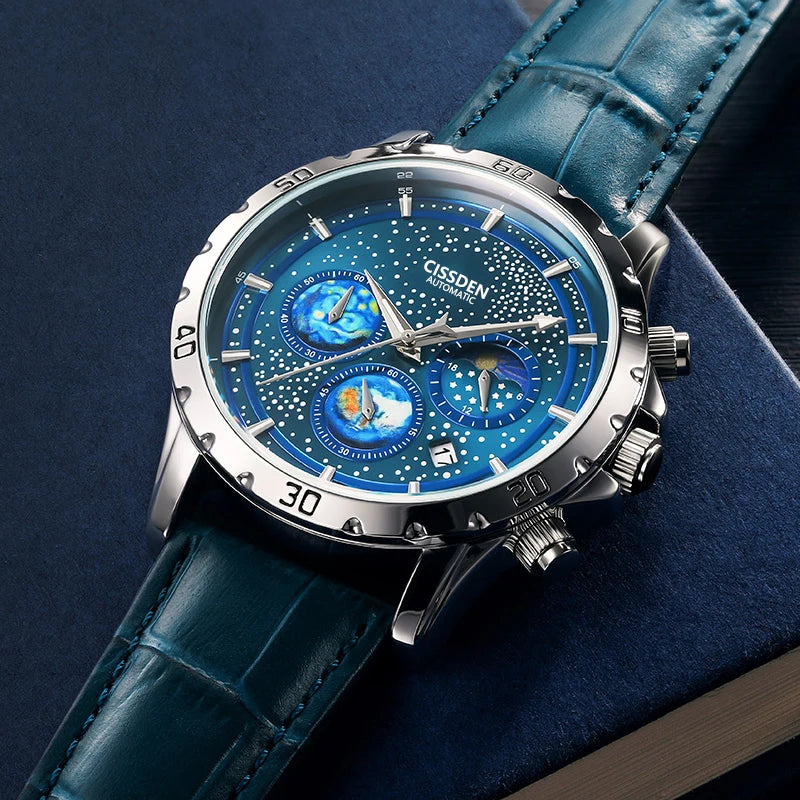 Men's Quartz Watch with Night Light Water Resistance for Business & Casual Use