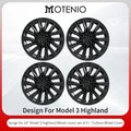 4PCS 18 Inch Car Wheel Hub Caps for Tesla Model 3 Highland 2024-2026 - Performance Replacement
