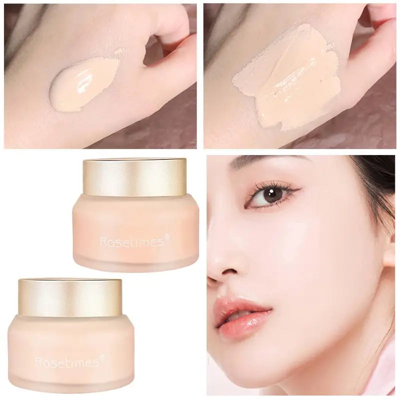 Lightweight Foundation Cream with Oil Control & Moisturizing - Natural Skin Makeup