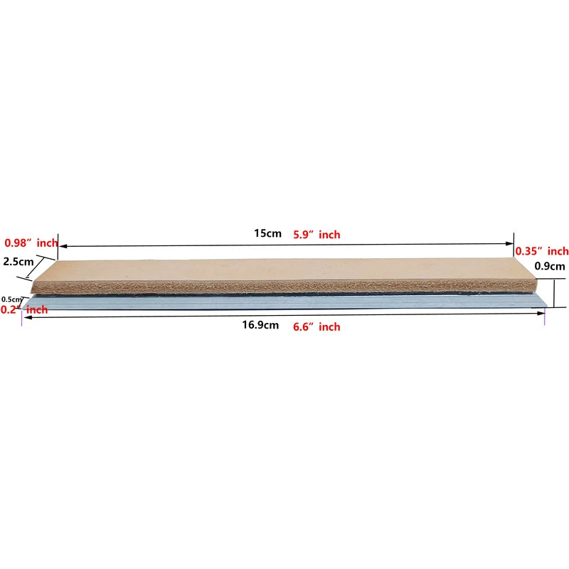 Knife Sharpening Tool with Leather Honing Strop, 6 Inch, Eco-Friendly, Multiple Colors