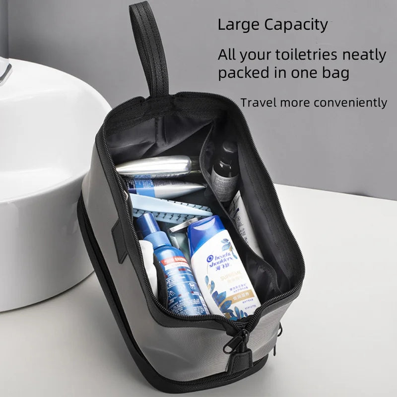 Large Capacity Travel Toiletry Bag for Women Men Waterproof Makeup Organizer 2-Layer