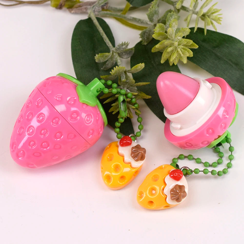 Cute Strawberry Lip Balm Moisturizing & Plumping Hydrating Lip Protector - Women Gift