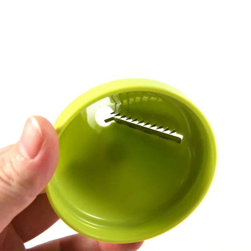 3-in-1 Rotary Vegetable Slicer with Interchangeable Blades - Spiral Peeler, Grater & Shredder