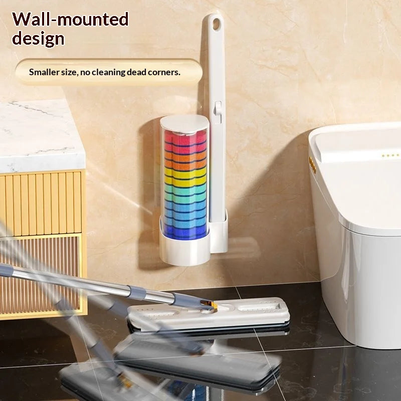 Disposable Toilet Brush Head with Antibacterial Cleaner - Hygienic Replacement Sponge, Universal Fit