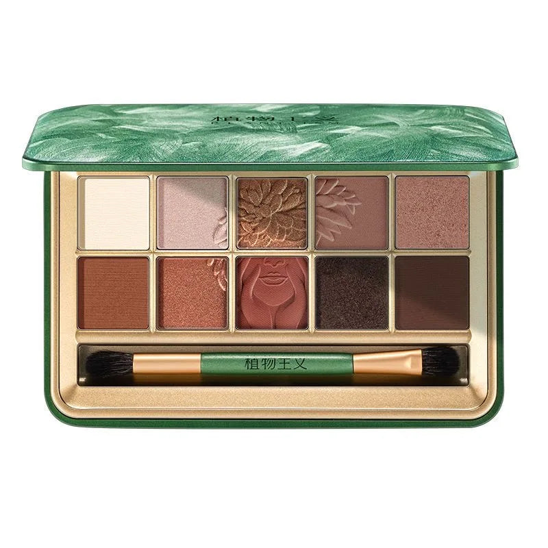 Pigmented Waterproof Eyeshadow Palette with Glitter & Natural Shimmer