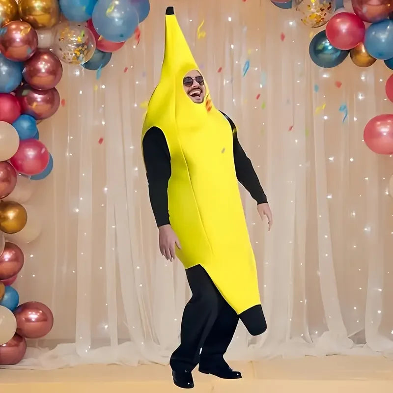 Kids Halloween Banana Costume Fruit Outfit for Role Play & Performance