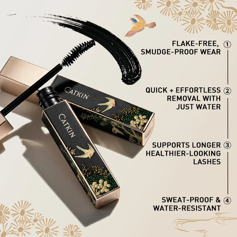 Volumizing Waterproof Mascara for Long & Thick Lashes - Nourishing & Clump-Free