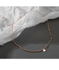 Lucky Beanie Letter Necklace for Women - Silver & Gold Variants, Short Clavicle Chain Jewelry Gift