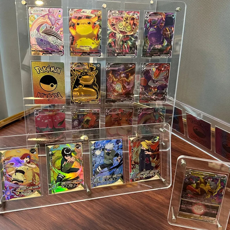Acrylic Card Display Stand with Slot for Trading Cards Collection Organizer