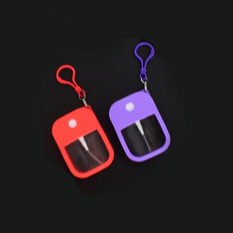 38ml Scented Hand Sanitizer Spray with Keychain - Vegan Alcohol Water Bottle for Travel