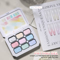 9-Color Solid Nail Polish Set - Gradient Gel Nail Art for Summer DIY & Salon Use