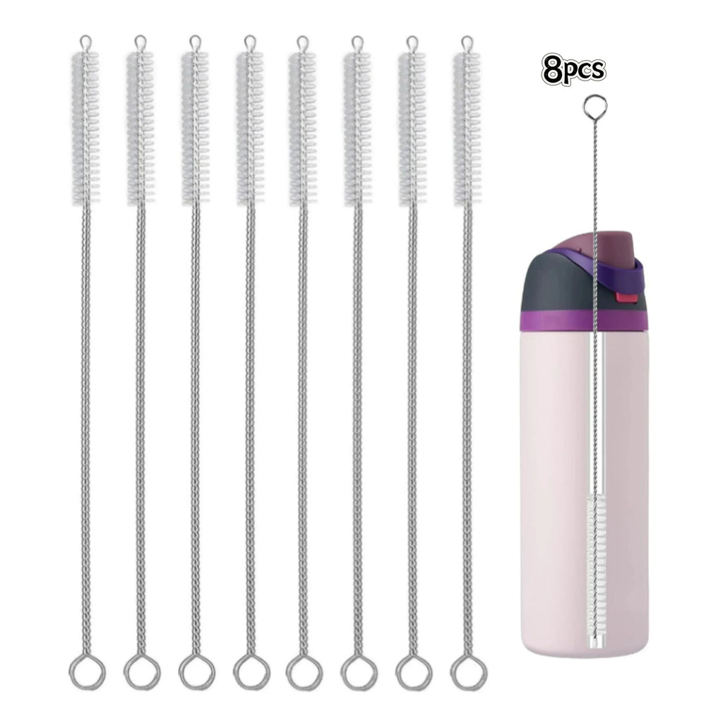8-Pack Long Straw Cleaning Brushes for Bottles, Cups & Hummingbird Feeders
