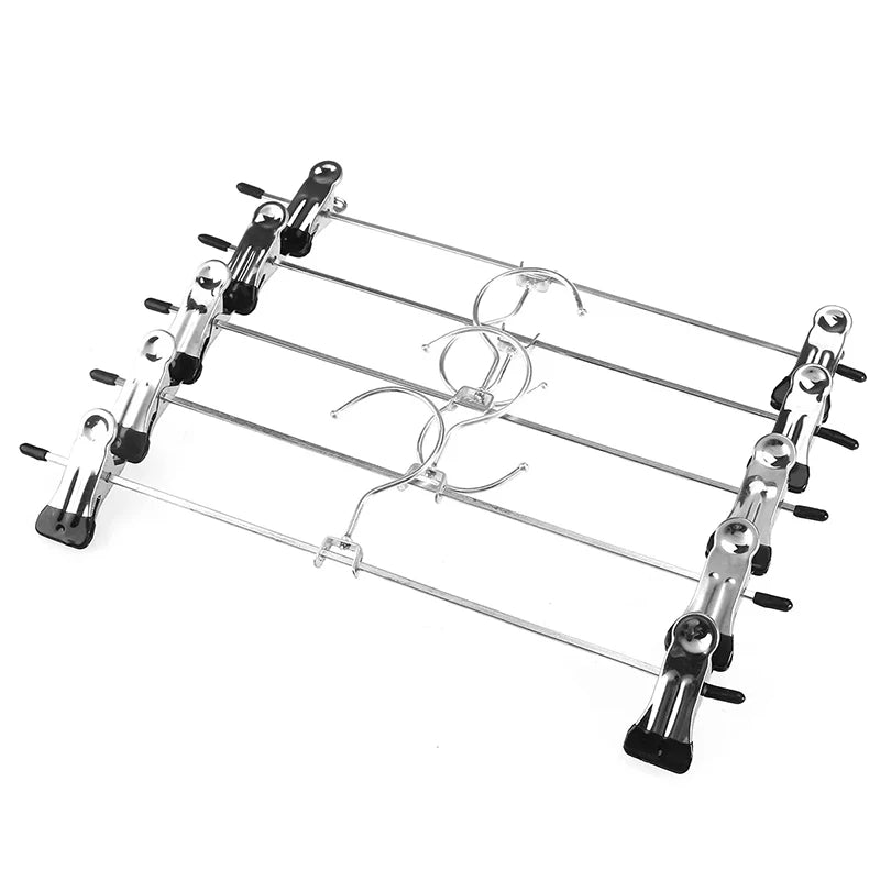 Heavy Duty Metal Trousers Clips Hangers for Jeans Skirts Pants Wardrobe Organizer