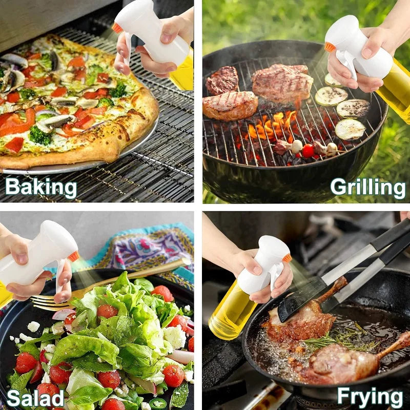 500ML Olive Oil Spray Bottle for Cooking Baking BBQ - Dispenser & Vinegar Mister