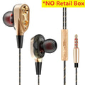 In-Ear Wired Headphones with Microphone, 6 Dynamic Drivers, HiFi Stereo Sound