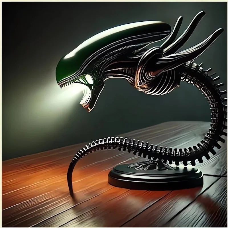 Alien Creature Resin Lamp Stand - Unique Bedroom Home Decoration Light