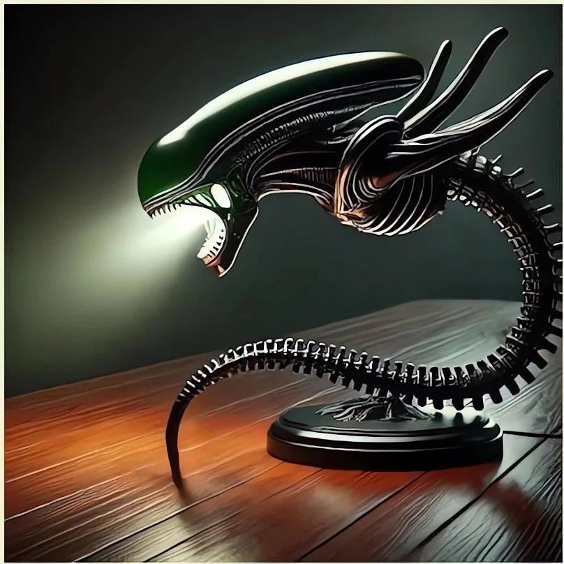 Alien Creature Resin Lamp Stand - Unique Bedroom Home Decoration Light