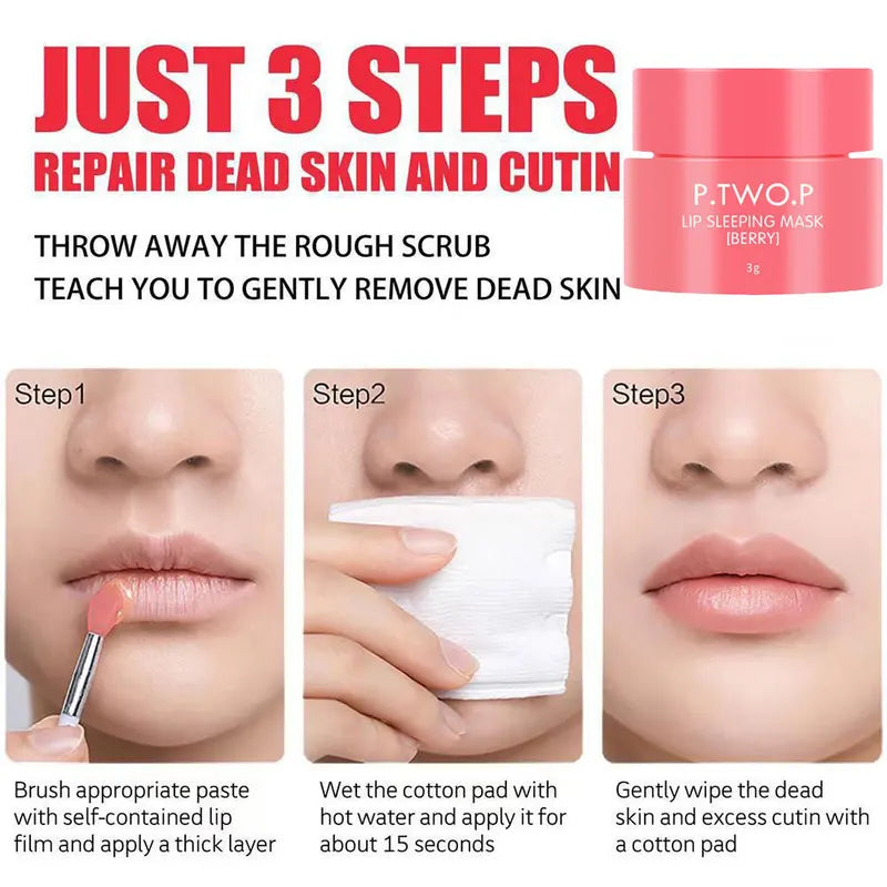 Moisturizing Lip Balm with Fruity Fragrance - Natural Hydrating Lip Care Mask
