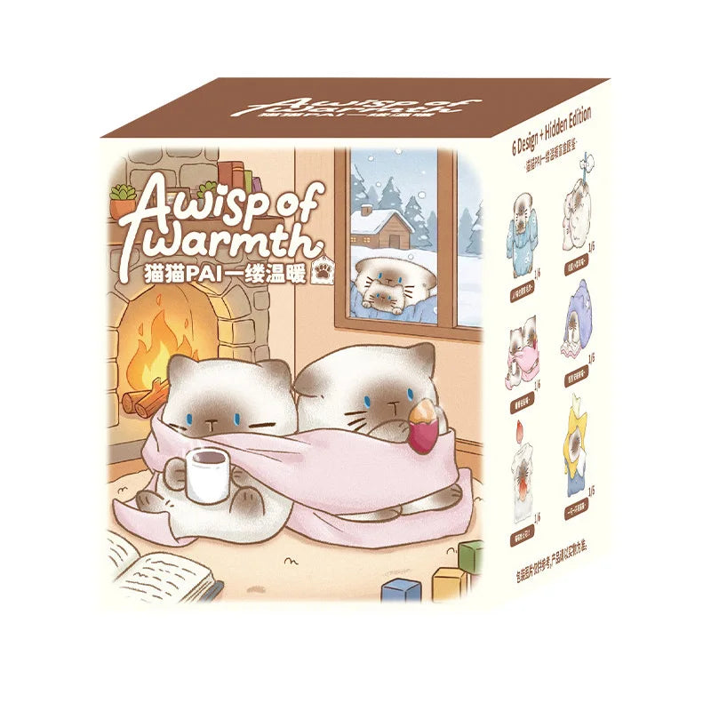Cute Siamese Cat Desk Decoration - Creative Office Toy & Gift Set