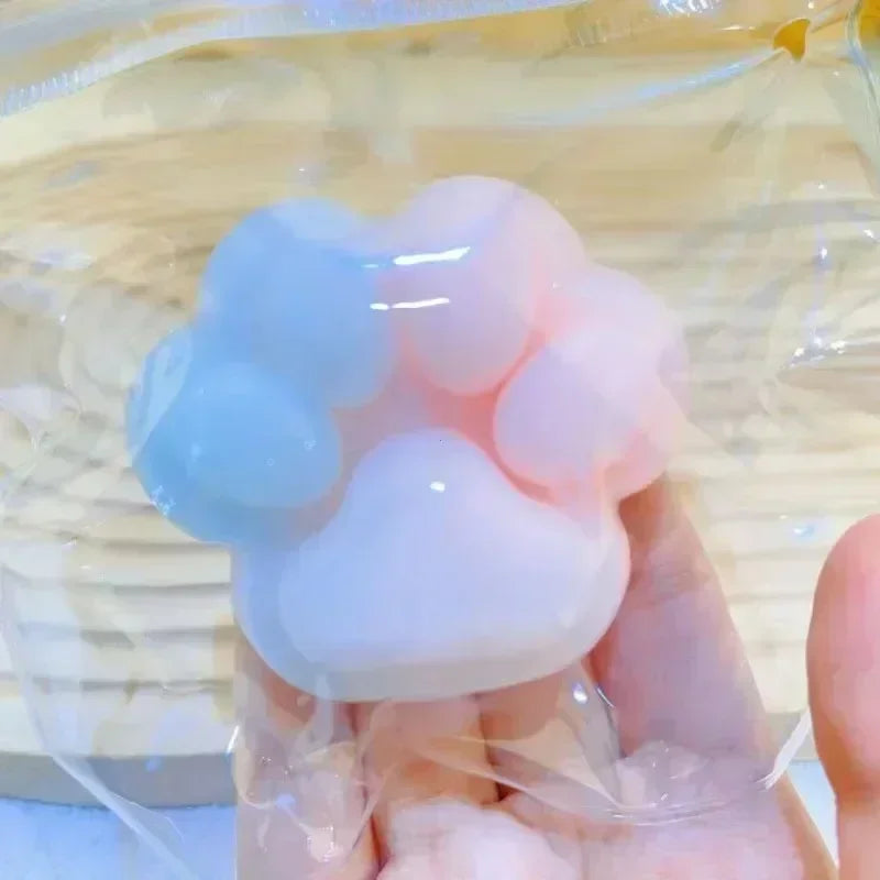 Halloween Starry Sky Cat Claw Squishy Fidget Toy Silicone Stress Relief Toy