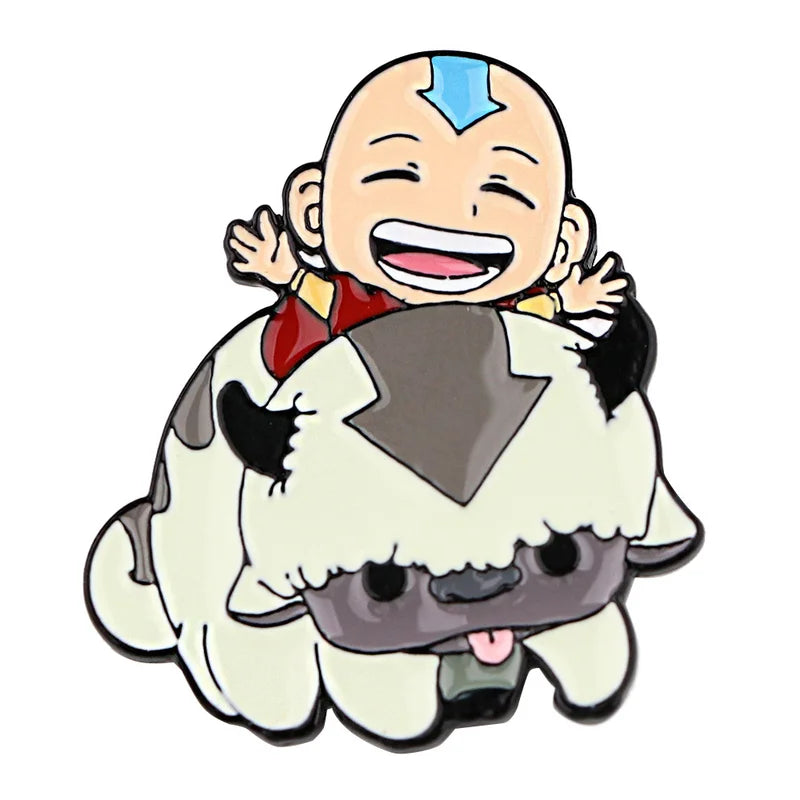 Anime Appa Avatar Flying Bison Enamel Pin Brooch Lapel Badge Jewelry Gift
