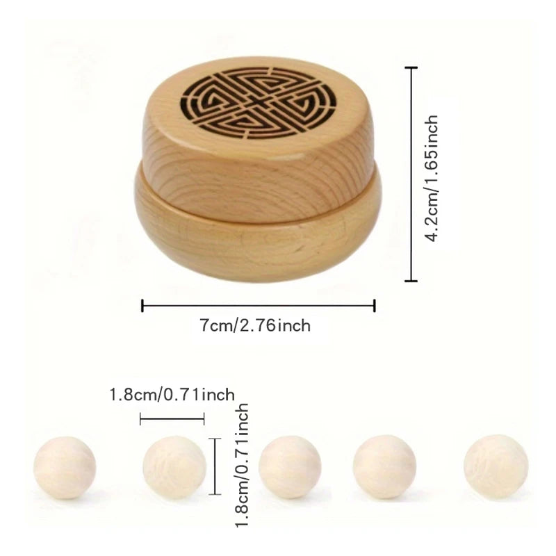 Wooden Aroma Diffuser with Fragrance Oil - Home Decor & Aromatherapy Accessory