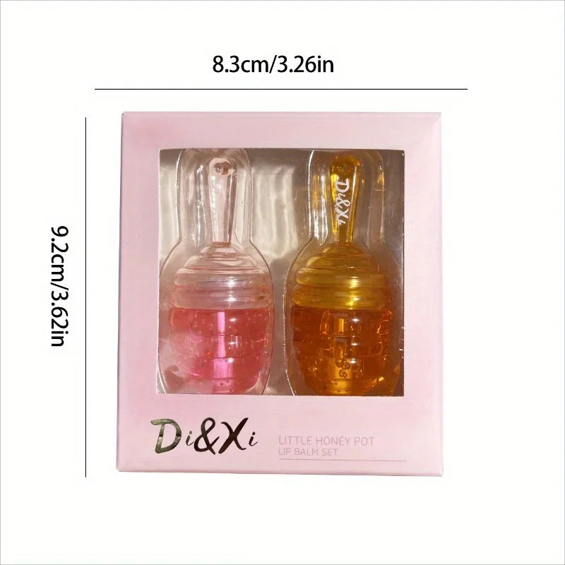 Moisturizing Lip Oil with Water Lip Balm for Fading Lip Patterns - Small Honeypot