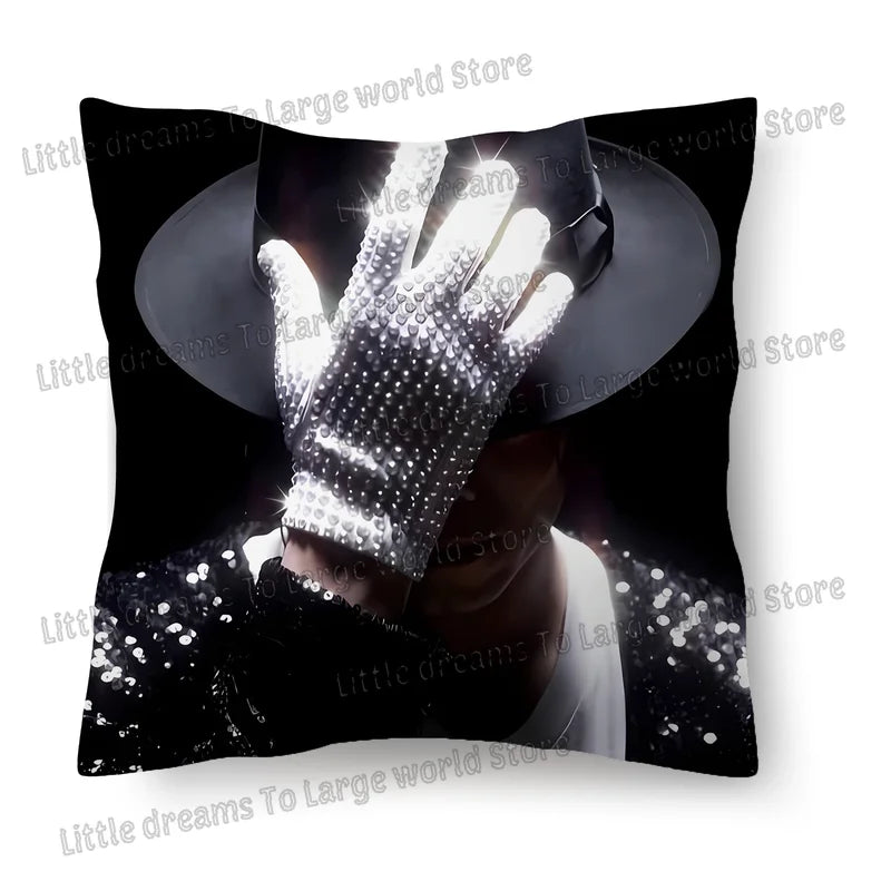 Michael Jackson Pillowcase 45x45cm Singer MJ Decorative Pillow Cover for Sofa Cushions