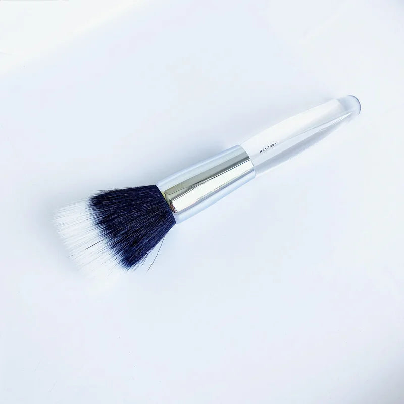 Dual-Fibre Face Foundation Blush Makeup Brush - Sheer Application Tool