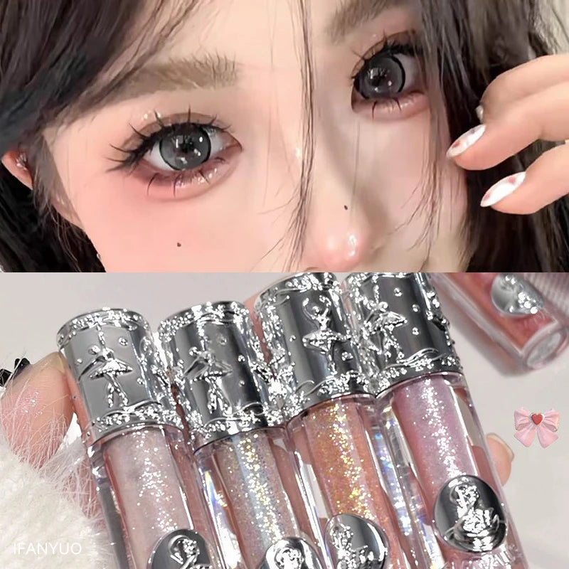 Glitter Liquid Eyeshadow Pearlescent Sparkling High Gloss Eye Makeup - LookBeauty
