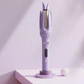 Automatic 28mm Negative Ion Curling Iron with Ceramic Barrel and LCD Display